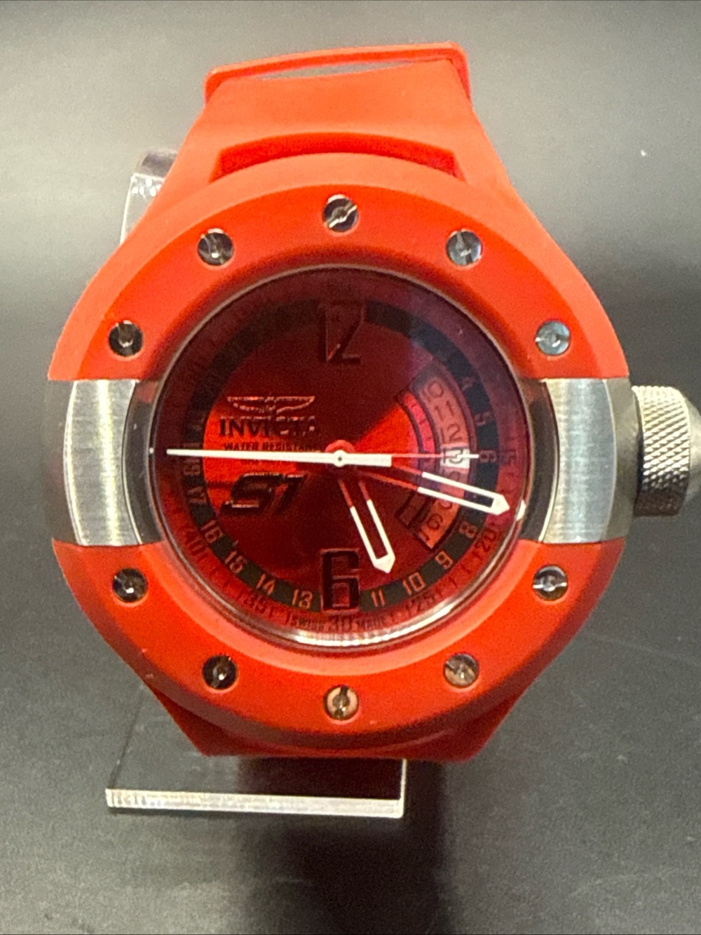 Men's SWISS Watch INVICTA "S1 Rally" 1363 RED NEW BATTERY!!